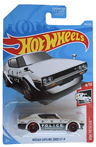 Hot Wheels Rescue 4/10 [blanco/negro] Nissan Skyline 2000 GT-R 'Police Logo' 160/250