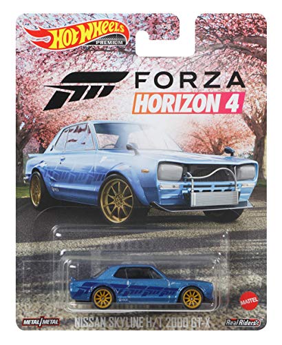 Hot Wheels Retro Entertainment Nissan Skyline H/T 2000 GT-X, vehículo a escala 1:64 de películas Blockbuster, TV y videojuegos, réplicas icónicas para jugar o exhibir, regalo para coleccionistas