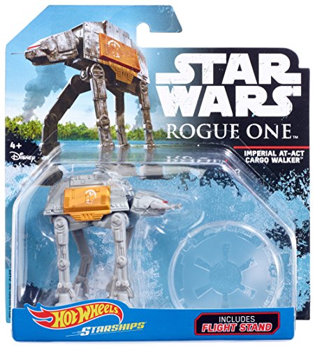 Hot Wheels Star Wars Rogue One Imperial At-Act Cargo Walker mit Aufsteller