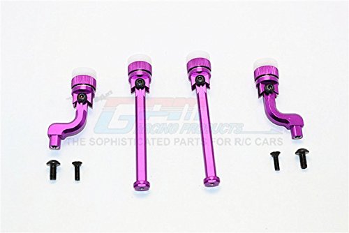 HPI Sport 3 Flux Upgrade Parts Aluminium Front+Rear Magnet Body Mount For BMW M3 E30 - 1 Set Purple