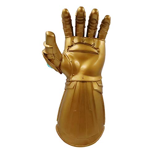 Hpparty 2019 Ironman Infinity Guantelete Thanos guante – Separable magnético con piedras infinitas versión-3 modos de luz intermitente (dorado)