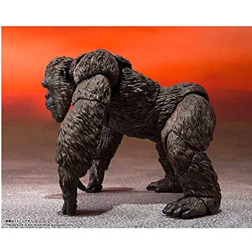 hqycjyoe Godzillas Vs King Kong Movie Figura de acción 2021 PVC Articulaciones Imagen Realista Modelo de Juguete Decoración King of Monsters Juguetes para niños Regalo 18Cm