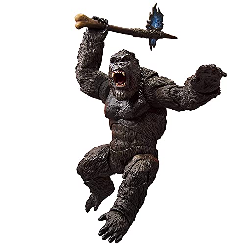 hqycjyoe Godzillas Vs King Kong Movie Figura de acción 2021 PVC Articulaciones Imagen Realista Modelo de Juguete Decoración King of Monsters Juguetes para niños Regalo 18Cm