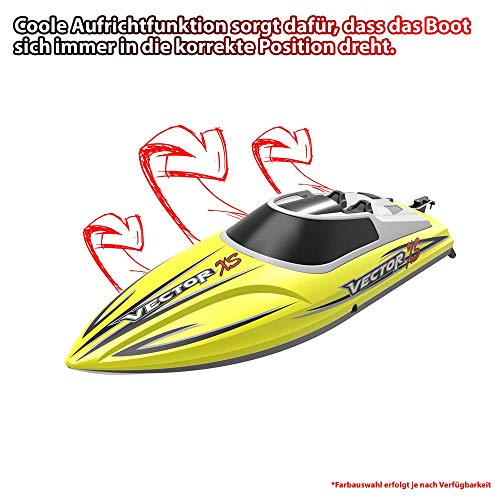 HSP Himoto 2,4 GHz RC teledirigido Speed Boot Jinling gboat Katamaran Modelo de Alta Velocidad con Power Motor y Batería, Diseño de Ready to Run, Top, Set Completo