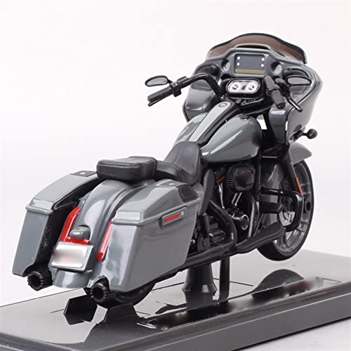 HSSM 1:18 2018 para CVO Road Glide Diecast Tour Riders Modelo De Motocicleta Juguetes para Niños Regalos De Cumpleaños Adornos para Adultos Die Cast Motocicleta (Color : Titanium)