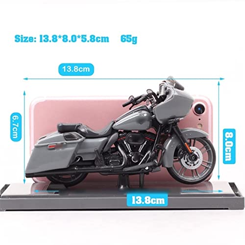 HSSM 1:18 2018 para CVO Road Glide Diecast Tour Riders Motocicleta Modelo De Simulación Juguete para Niños Decoración Regalo De Cumpleaños Die Cast Motocicleta