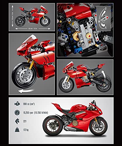 HSSM 2020 para D-ucati para Panigale V4 R Modelos De Motocicletas De Fundición A Presión Juguetes para Niños Regalos De Cumpleaños Colección Aldult Die Cast Motocicleta