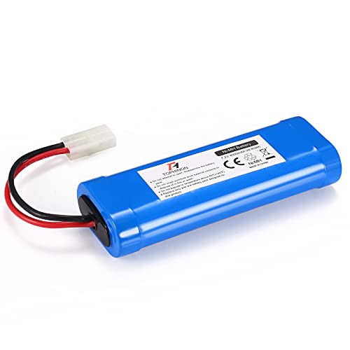 HT TopHinon 4000mAh 7.2V NiMH RC Paquete de Carreras de Baterías para Modelos de Coches, Aviones, Robots (Juguetes), Batería de Alto Rendimiento RC + Posavasos como Regalo