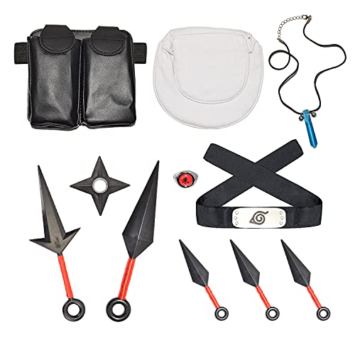 HUABAI Anime Naruto Cosplay Props Assessories Conjuntos de juguetes para hombres, niños y niños