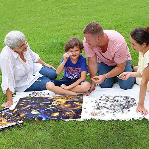 HUADADA Puzzle 1000 Piezas, Puzzle Adultos Sistema Solar 1000 Piece Jigsaw Puzzles para Adultos, 70x50cm