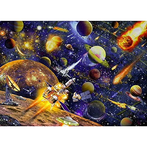 HUADADA Puzzle 1000 Piezas, Puzzle Adultos Sistema Solar 1000 Piece Jigsaw Puzzles para Adultos, 70x50cm