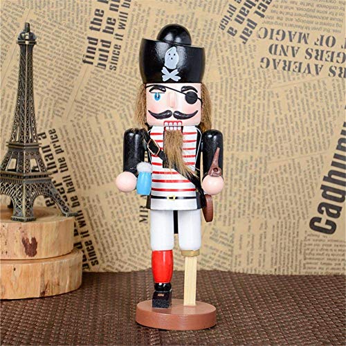 HUANDE Marioneta clásica de 25 cm con forma de soldado pirata, marioneta para casa, oficina, centro comercial, decoración de ventanas, juguete para niños, policías, piratas (color: capitán)