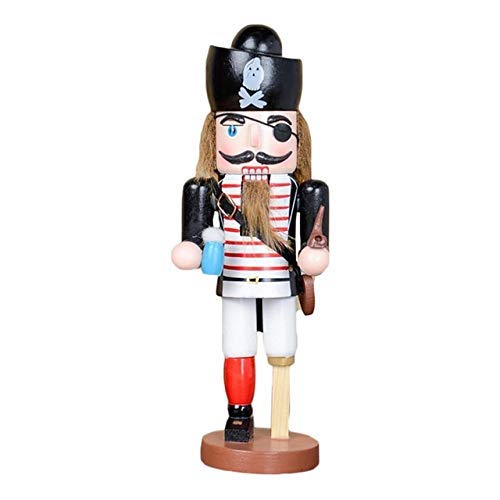 HUANDE Marioneta clásica de 25 cm con forma de soldado pirata, marioneta para casa, oficina, centro comercial, decoración de ventanas, juguete para niños, policías, piratas (color: capitán)