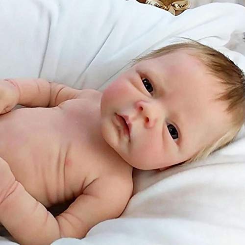 HUANLIAN 50 Cm Reborn Baby Dolls, 20 Pulgadas Reborn Reborn Baby Doll Silicone Full Body, Mejor Cumpleaños Set Apto para 3 Años,Girl