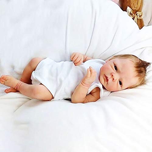 HUANLIAN 50 Cm Reborn Baby Dolls, 20 Pulgadas Reborn Reborn Baby Doll Silicone Full Body, Mejor Cumpleaños Set Apto para 3 Años,Girl