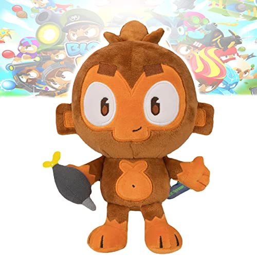 HUIO 6.2in ​​Dart Monkey Plush, Lindo Juguete de Peluche Bloons Regalo para niños y fanáticos (1 Piezas)