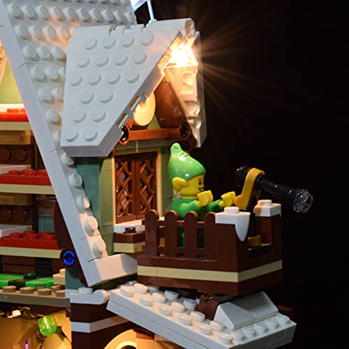 HYMAN Juego de iluminación LED, decoración para casa de elfos, compatible con Lego 10275 (no modelo Lego).