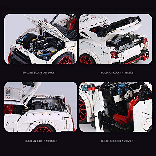 HYZH Coche deportivo 13172 de Technik Racing para Nissan GTR, 3358, bloques de construcción grandes, tecnología MOC, piezas de construcción, compatible con Lego Technic