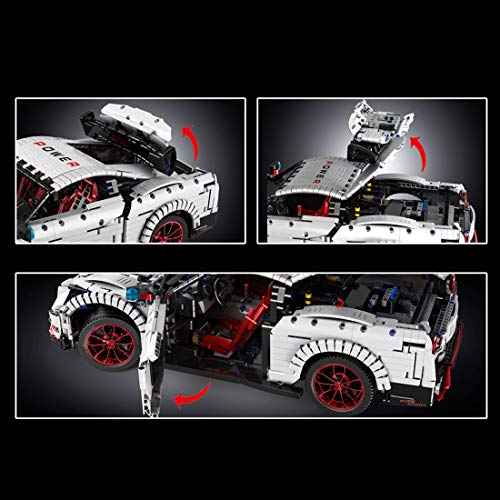 HYZH Coche deportivo 13172 de Technik Racing para Nissan GTR, 3358, bloques de construcción grandes, tecnología MOC, piezas de construcción, compatible con Lego Technic