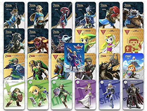 HYZH Zelda - Lote de 25 tarjetas NFC compatibles con switches Skyward Sword HD, Breathe of The Wild