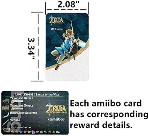 HYZH Zelda - Lote de 25 tarjetas NFC compatibles con switches Skyward Sword HD, Breathe of The Wild