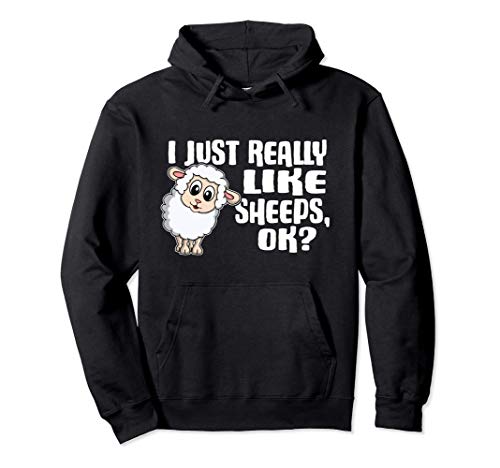 I Just Really Like Sheeps Ok Lindo Disfraz De Oveja Sudadera con Capucha