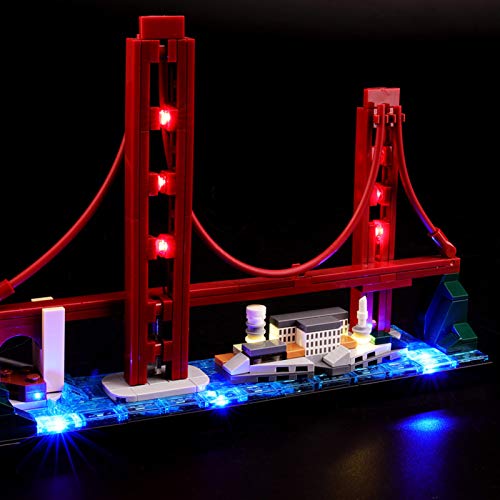 icuanuty Kit de Iluminación LED para Lego 21043, Kit de Luces Compatible con Lego Architecture San Francisco (No Incluye Modelo Lego)