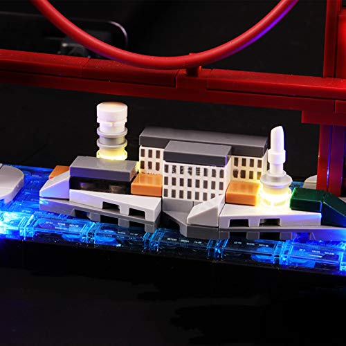 icuanuty Kit de Iluminación LED para Lego 21043, Kit de Luces Compatible con Lego Architecture San Francisco (No Incluye Modelo Lego)