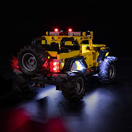 icuanuty Kit de Iluminación LED para Lego 42122, Kit de Luces Compatible con Lego 42122 Technic Jeep Wrangler (No Incluye Modelo Lego)