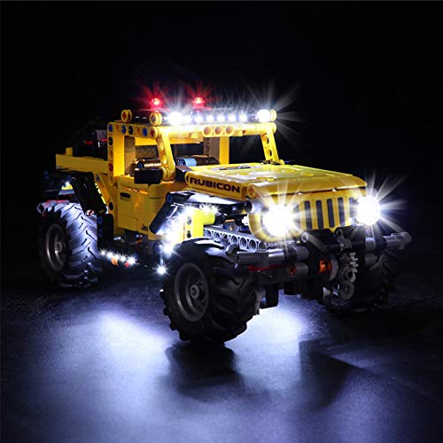 icuanuty Kit de Iluminación LED para Lego 42122, Kit de Luces Compatible con Lego 42122 Technic Jeep Wrangler (No Incluye Modelo Lego)