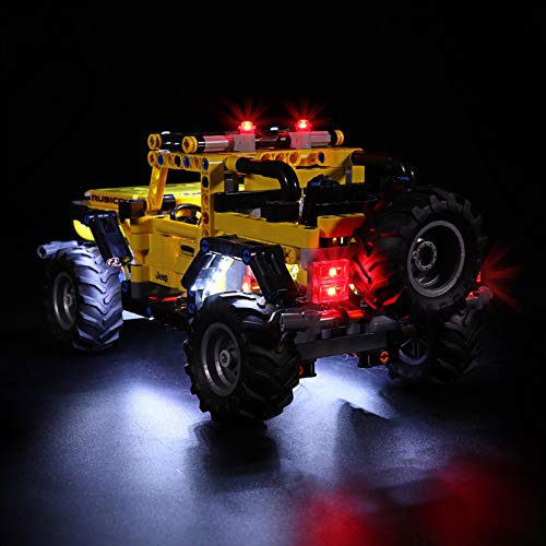 icuanuty Kit de Iluminación LED para Lego 42122, Kit de Luces Compatible con Lego 42122 Technic Jeep Wrangler (No Incluye Modelo Lego)