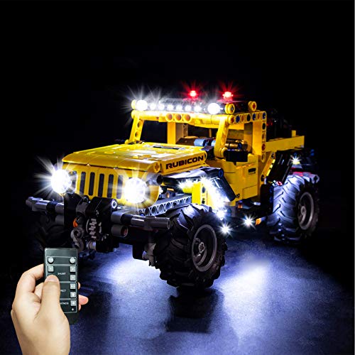 icuanuty Kit de Iluminación LED para Lego 42122, Kit de Luces Compatible con Lego 42122 Technic Jeep Wrangler (No Incluye Modelo Lego)