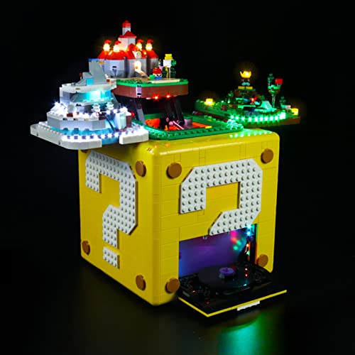 icuanuty Kit de Iluminación LED para Lego 71395, Kit de Luces Compatible con Lego Super Mario 64 Block (No Incluye Modelo Lego)