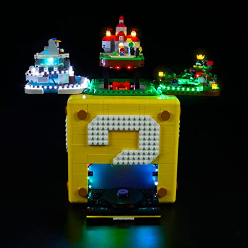 icuanuty Kit de Iluminación LED para Lego 71395, Kit de Luces Compatible con Lego Super Mario 64 Block (No Incluye Modelo Lego)