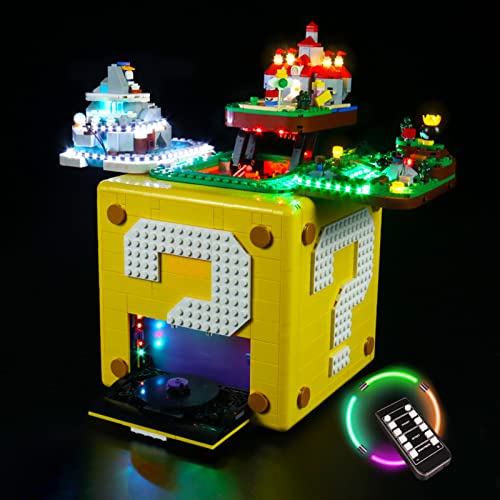 icuanuty Kit de Iluminación LED para Lego 71395, Kit de Luces Compatible con Lego Super Mario 64 Block (No Incluye Modelo Lego)