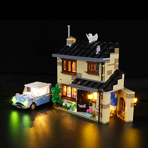 icuanuty Kit de Iluminación LED para Lego 75968, Kit de Luces Compatible con Lego Número 4 de Privet Drive Set (No Incluye Modelo Lego)