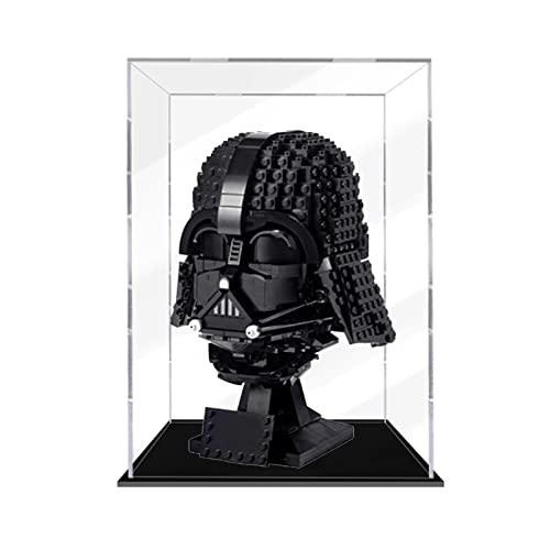 icuanuty Vitrina de Acrílico para Lego 75304 Casco de Darth Vader, Display Case Vitrinas para Colecciones Modelismo (Solo Vitrina)