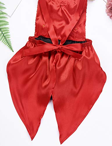 IEFIEL Disfraz de Domadora para Niña/Niño Pelele Lentejuelas con Fleco de Fiesta Carnaval Holloween Body de Circos para Bebe Recien Nacido Negro&Rojo 12-18 Meses