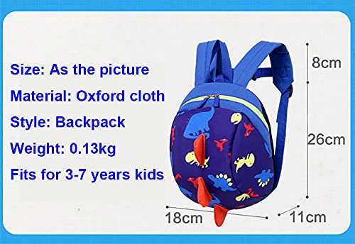 Ikaif Mochila Para Niños Con Correa De Seguridad, Bolsa De Dinosaurio Para Niños Lindos Antipérdida Para Niños Y Niñas, Mochila De Escuela De Jardín De Infantes (Green)