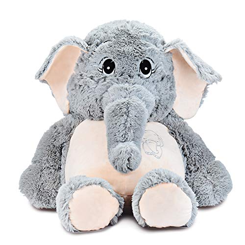 IKASA 100cm Elefante Juguete de Peluche Encantador Elefante Cojines