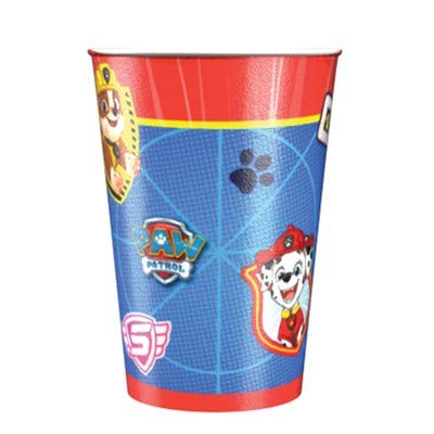 ILS I LOVE SHOPPING Juego de mesa para fiestas de cumpleaños con 8 platos de 23 cm, 8 vasos y 20 servilletas de la Patrulla Canina, juego de 8 personas