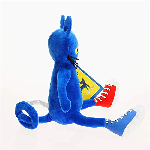 imahou Pete The Cat Stuffed Animals Peluches Muñeca, Peluche Animal Muñeca Suave Almohada para Dormir, Regalo de cumpleaños para niños Muñecas 35cm