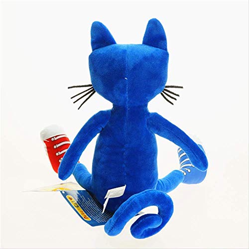 imahou Pete The Cat Stuffed Animals Peluches Muñeca, Peluche Animal Muñeca Suave Almohada para Dormir, Regalo de cumpleaños para niños Muñecas 35cm