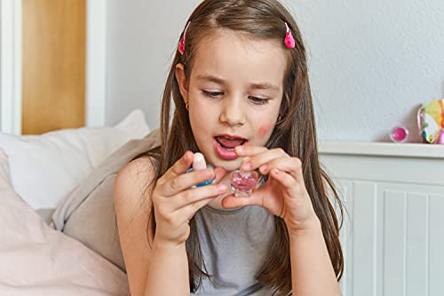 Inca. Kit de Maquillaje y manicura de niña. Forma Caramelo Incluye pintauñas niñas Lavable con Agua y pintalabios. No tóxico. Fácil Retirado