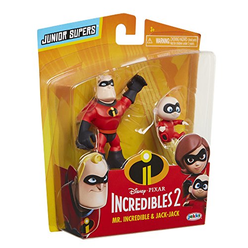 Incredibles 2 Disney's 2-3 Pulgadas Precool Mr Incredible and Jack - Figura precool (2 Unidades)