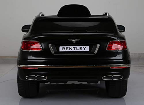 Indalchess Coche Bentley BENTAYGA 12V, RC, Negro, Mando RC Parental