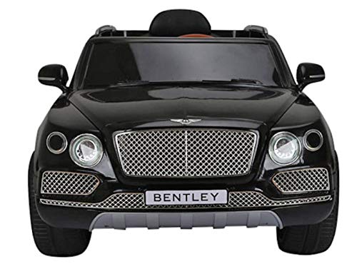 Indalchess Coche Bentley BENTAYGA 12V, RC, Negro, Mando RC Parental