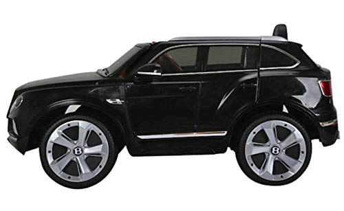 Indalchess Coche Bentley BENTAYGA 12V, RC, Negro, Mando RC Parental