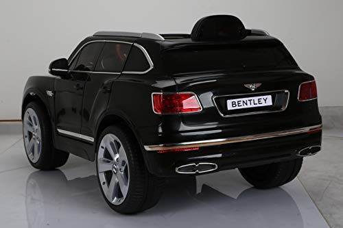 Indalchess Coche Bentley BENTAYGA 12V, RC, Negro, Mando RC Parental