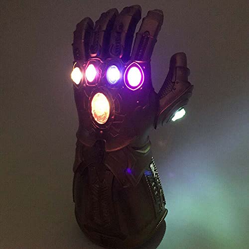 Infinity Gauntlet, Guantes Thanos para niños, guantelete infinito con luz LED, accesorios para fiesta de cosplay